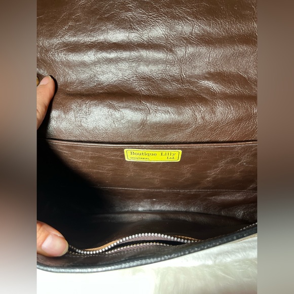 Vintage Bags By Varon, Snakeskin Brown Black Shoulder Bag - Picture 12 of 12